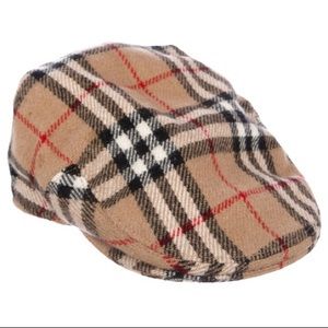 Burberry Vintage Newsboy Nova Check Cap Hat